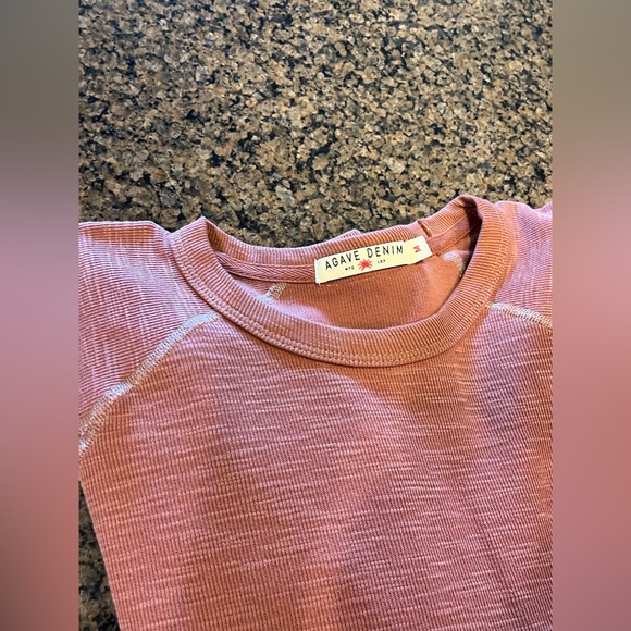 Agave denim long sleeve thermal textured top. NWOT SIZE MEDIUM - Picture 11 of 13